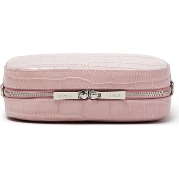 🎁 Pop & Suki Croc Embossed Bigger Leather Camera Bag - Picture 3 of 12